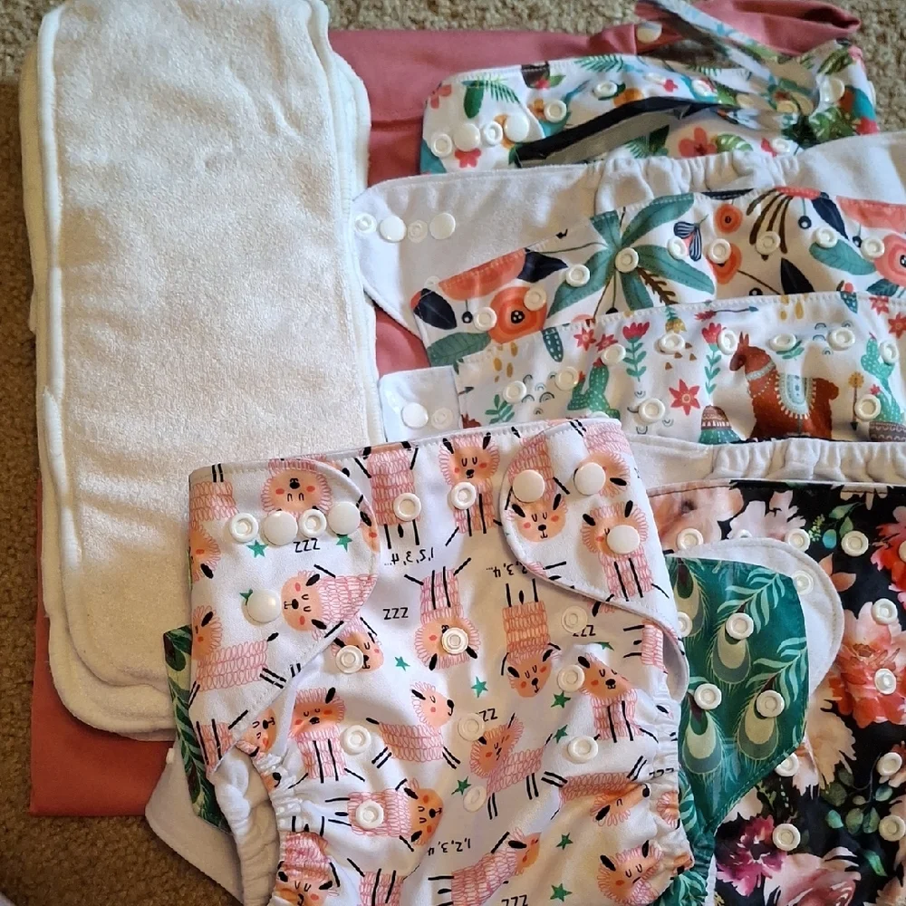 Floral and Animal Print Kids Diaper Covers Set